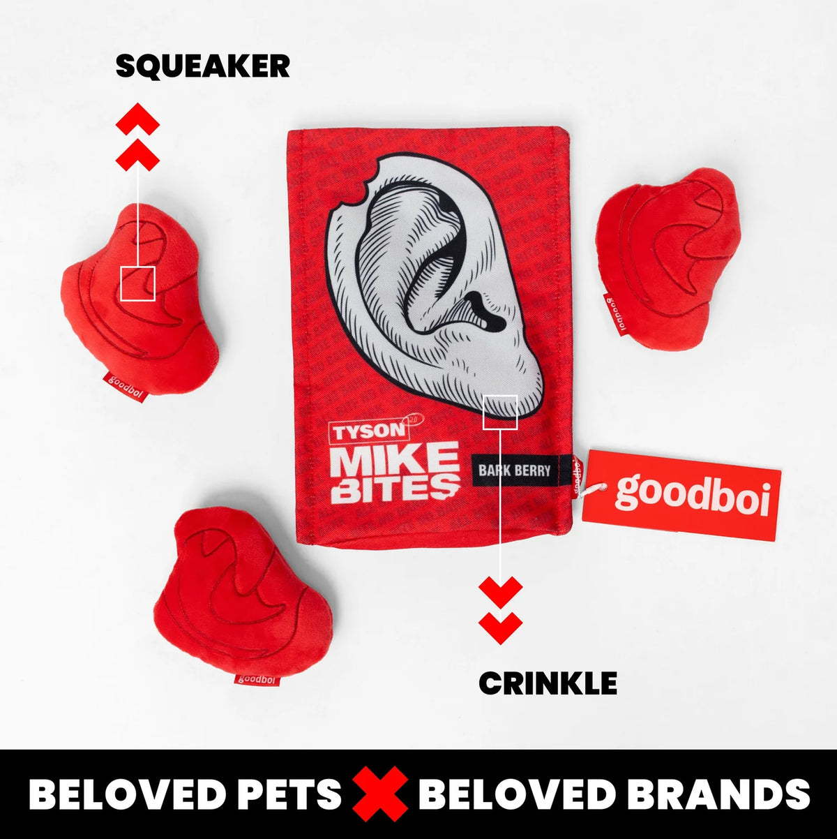 Mike Bites Dog Toy